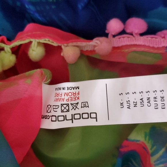 BOOHOO SHEER COVERUP DRESS S - Picture 9 of 11